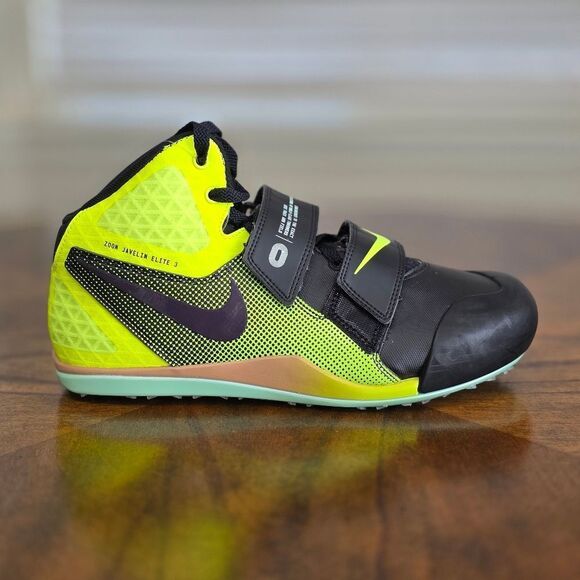 Nike Zoom Javelin Elite 3 Track & Field Spikes Shoes Black Volt 10.5 DV9193-001 - Picture 10 of 16